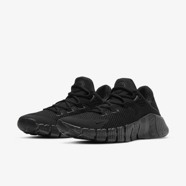 Men's Nike Free Metcon 4 Training Shoes Black | NK158BWT