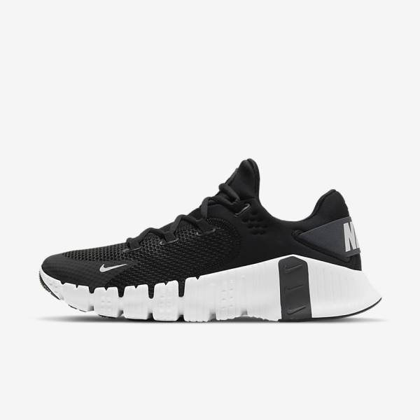 Men\'s Nike Free Metcon 4 Training Shoes Black / Grey | NK823KCF