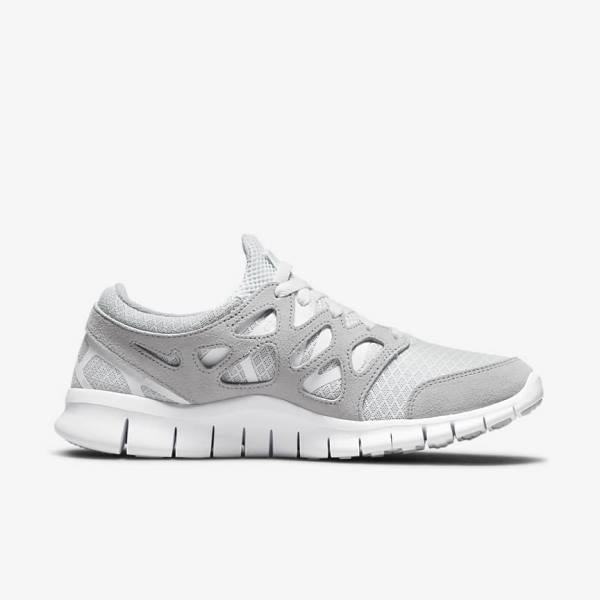 Men's Nike Free Run 2 Sneakers Grey / White / Platinum | NK054MWI