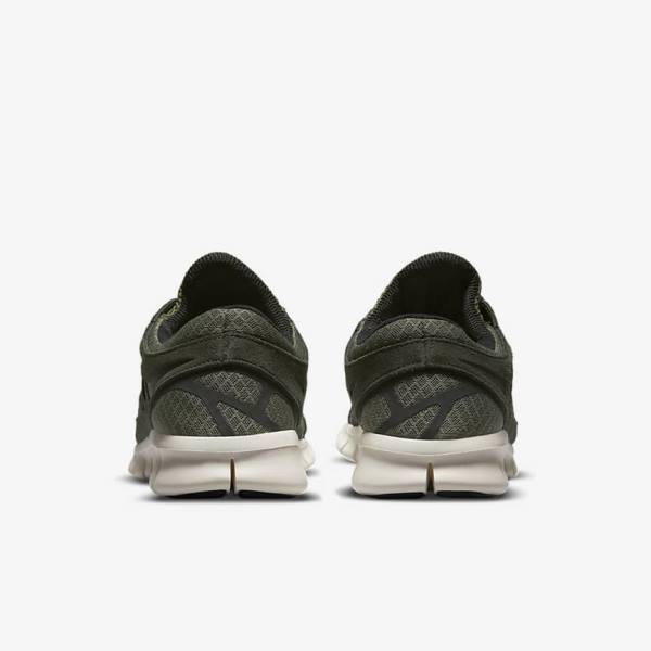 Men's Nike Free Run 2 Sneakers Olive / Black | NK892JKI