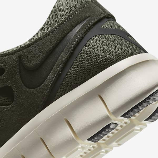 Men's Nike Free Run 2 Sneakers Olive / Black | NK892JKI