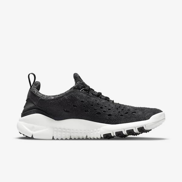 Men's Nike Free Run Trail Sneakers Black / White / Dark Grey | NK607IWD