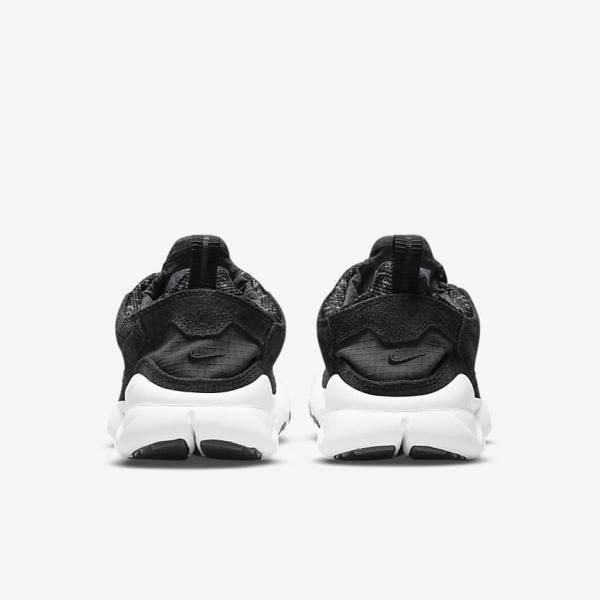 Men's Nike Free Run Trail Sneakers Black / White / Dark Grey | NK607IWD