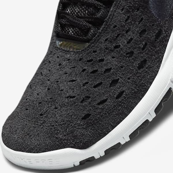 Men's Nike Free Run Trail Sneakers Black / White / Dark Grey | NK607IWD