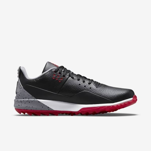 Men's Nike Jordan ADG 3 Golf Shoes Black / Grey | NK048OPN