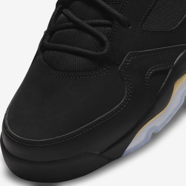 Men's Nike Jordan Flight Club 91 Jordan Shoes Black / Metal Gold | NK794PIE