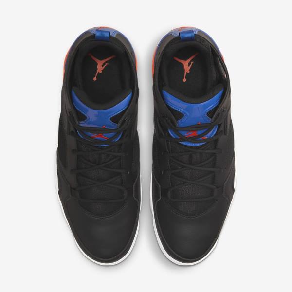 Men's Nike Jordan Flight Club 91 Sneakers Black / Royal / White / Orange | NK236OKT