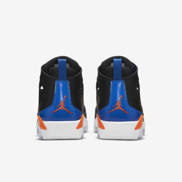 Men's Nike Jordan Flight Club 91 Sneakers Black / Royal / White / Orange | NK236OKT