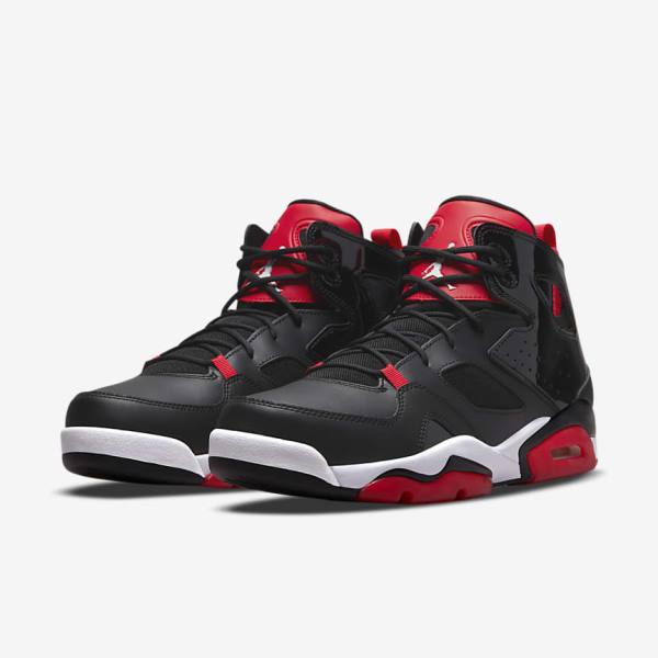 Men's Nike Jordan Flight Club 91 Sneakers Black / Red / White | NK907CSB