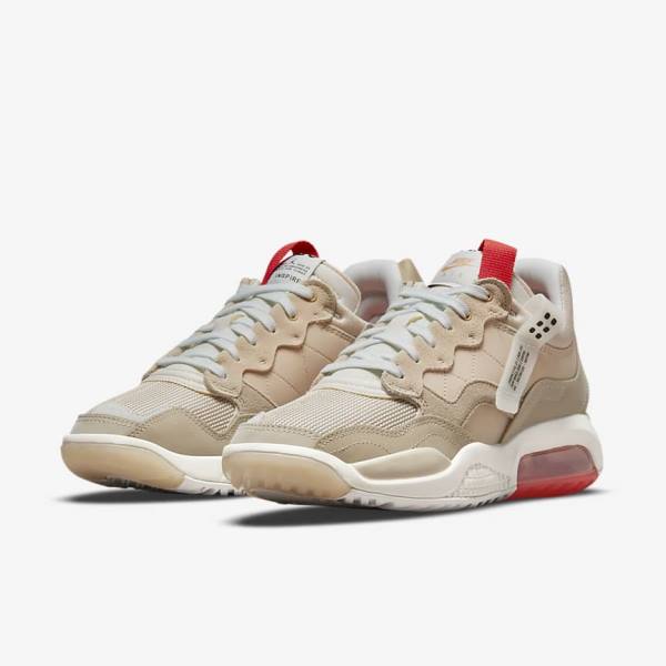 Men's Nike Jordan MA2 Sneakers Khaki / Red | NK750RIH