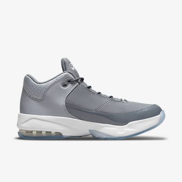 Men's Nike Jordan Max Aura 3 Jordan Shoes Grey / White / Grey | NK549DBM