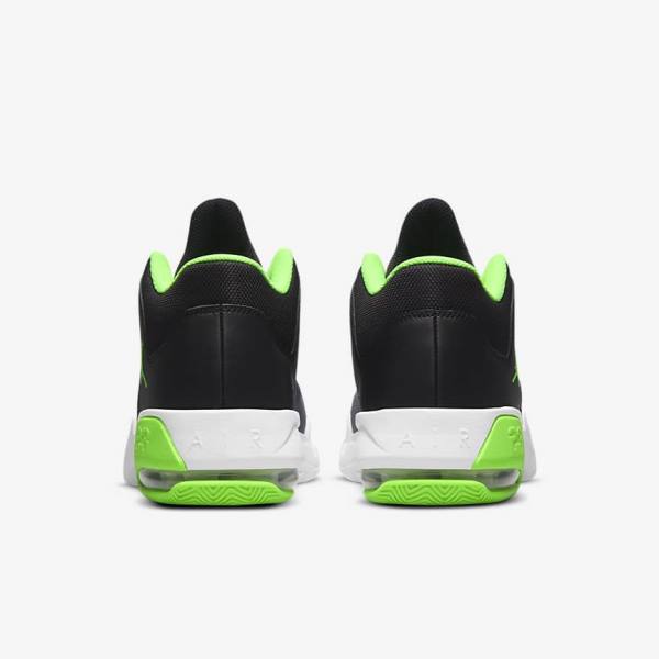 Men's Nike Jordan Max Aura 3 Jordan Shoes Black / Grey / White / Green | NK739NMI