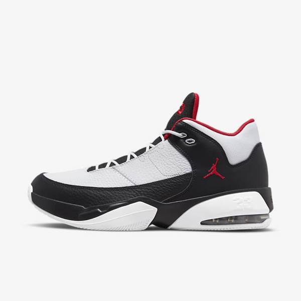 Men\'s Nike Jordan Max Aura 3 Jordan Shoes White / Black / Red | NK869YHP