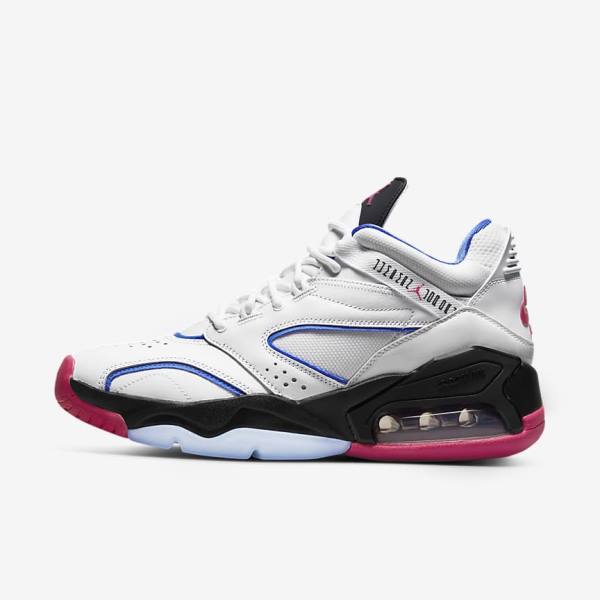 Men\'s Nike Jordan Point Lane Jordan Shoes White / Blue / Black / Pink | NK937IHJ