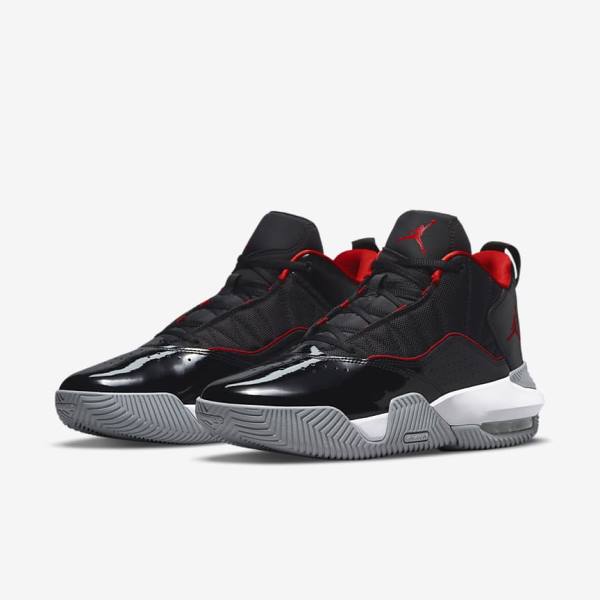 Men's Nike Jordan Stay Loyal Jordan Shoes Black / White / Grey / Red | NK189NFE