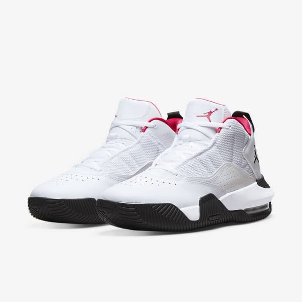 Men's Nike Jordan Stay Loyal Sneakers White / Black / Pink | NK275IYK