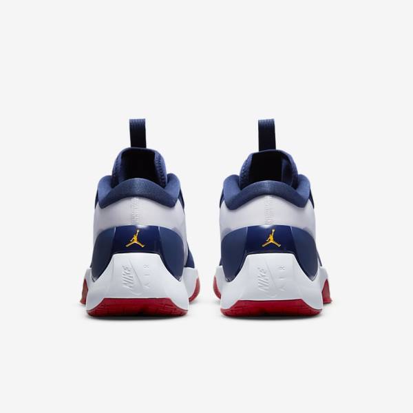 Men's Nike Jordan Zoom Separate Basketball Shoes Navy / White / Red / Gold | NK637YZG