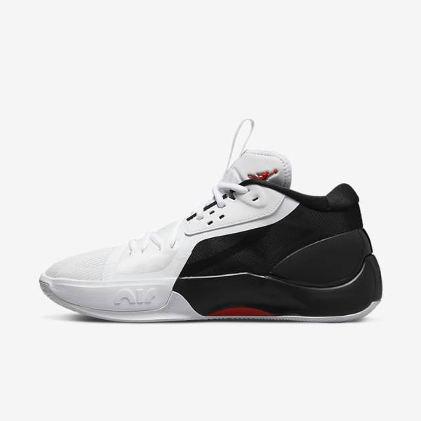 Men\'s Nike Jordan Zoom Separate Jordan Shoes Black / White / Red | NK035VQD