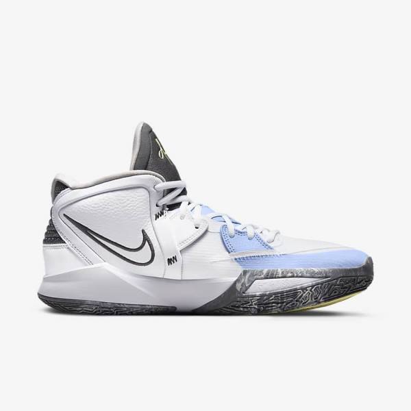 Men's Nike Kyrie Infinity Basketball Shoes White / Light Blue / Grey | NK413YAQ