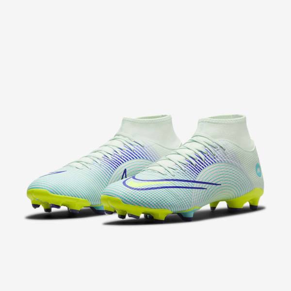 Men's Nike Mercurial Dream Speed Superfly 8 Academy MG Multi-Grounds Football Shoes Green / Purple / Green | NK724FBC