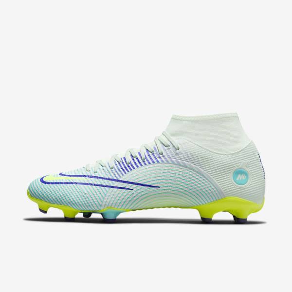 Men\'s Nike Mercurial Dream Speed Superfly 8 Academy MG Multi-Grounds Football Shoes Green / Purple / Green | NK724FBC