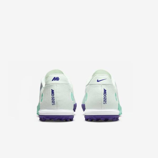 Men's Nike Mercurial Dream Speed Vapor 14 Academy TF Turf Football Shoes Green / Purple / Green | NK649KJT