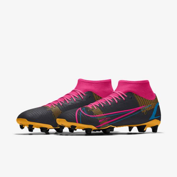 Men's Nike Mercurial Superfly 8 Academy By You Custom Football Shoes Multicolor | NK074DTC