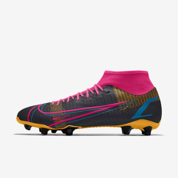 Men\'s Nike Mercurial Superfly 8 Academy By You Custom Football Shoes Multicolor | NK074DTC