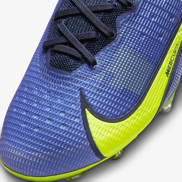 Men's Nike Mercurial Superfly 8 Elite SG-Pro AC Soft-Ground Football Shoes Blue | NK687DCF