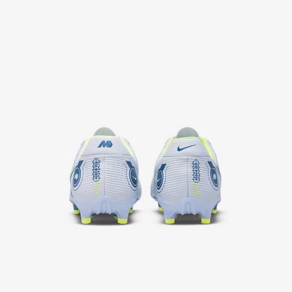 Men's Nike Mercurial Vapor 14 Academy MG Multi-Ground Football Shoes Grey / Light Blue / Blue | NK453SZW