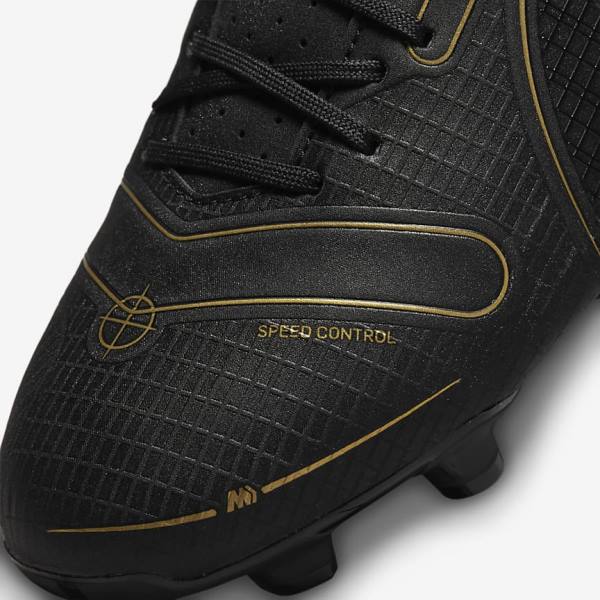 Men's Nike Mercurial Vapor 14 Academy MG Multi-Ground Football Shoes Black / Metal Silver / Grey / Metal Gold | NK736HSE