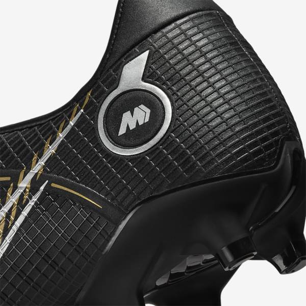 Men's Nike Mercurial Vapor 14 Academy MG Multi-Ground Football Shoes Black / Metal Silver / Grey / Metal Gold | NK736HSE