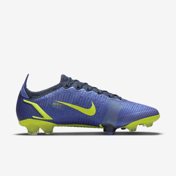 Men's Nike Mercurial Vapor 14 Elite FG Firm-Ground Football Shoes Blue | NK605OIS