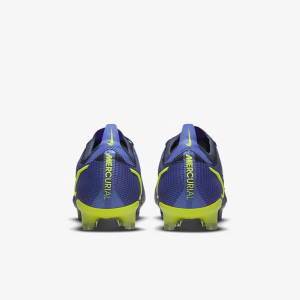 Men's Nike Mercurial Vapor 14 Elite FG Firm-Ground Football Shoes Blue | NK605OIS