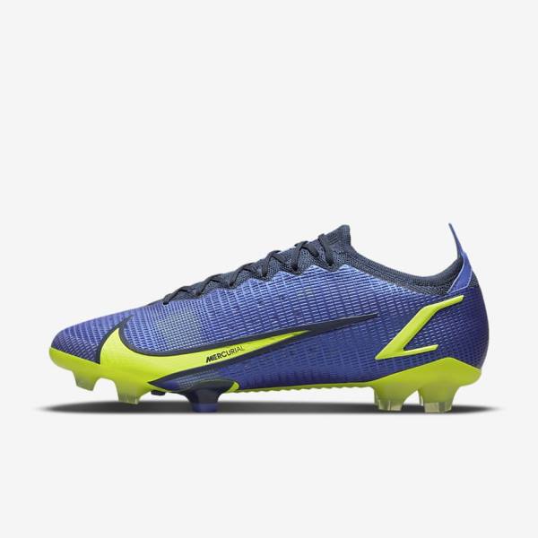 Men\'s Nike Mercurial Vapor 14 Elite FG Firm-Ground Football Shoes Blue | NK605OIS