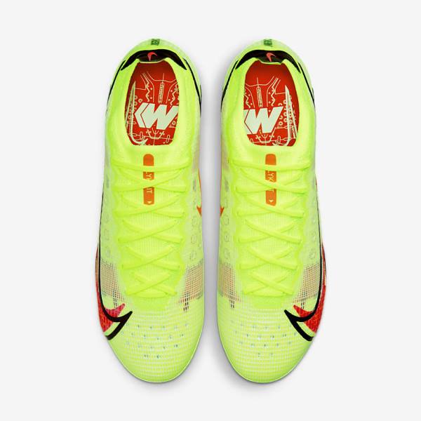 Men's Nike Mercurial Vapor 14 Elite FG Firm-Ground Football Shoes Black / Light Red | NK825QHL