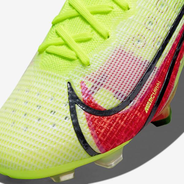 Men's Nike Mercurial Vapor 14 Elite FG Firm-Ground Football Shoes Black / Light Red | NK825QHL