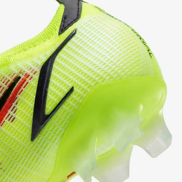 Men's Nike Mercurial Vapor 14 Elite FG Firm-Ground Football Shoes Black / Light Red | NK825QHL