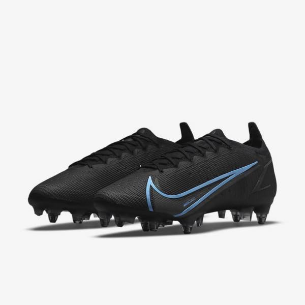 Men's Nike Mercurial Vapor 14 Elite SG-Pro AC Soft-Ground Football Shoes Black / Grey | NK294ZCQ