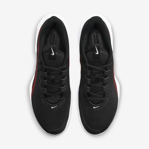 Men's Nike NikeCourt Air Max Volley Hard Court Tennis Shoes Black / Red / White | NK725CDZ