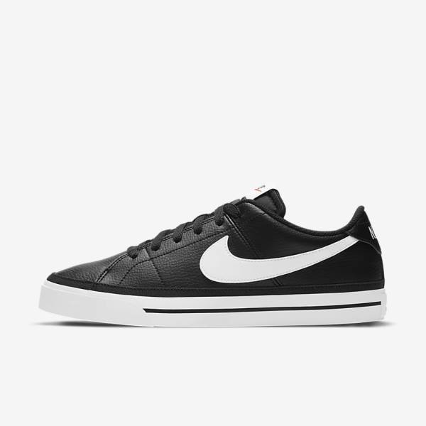 Men\'s Nike NikeCourt Legacy Sneakers Black / Light Brown / White | NK986DBG