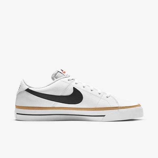 Men's Nike NikeCourt Legacy Sneakers White / Light Brown / Black | NK738RWY