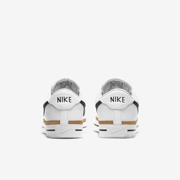 Men's Nike NikeCourt Legacy Sneakers White / Light Brown / Black | NK738RWY