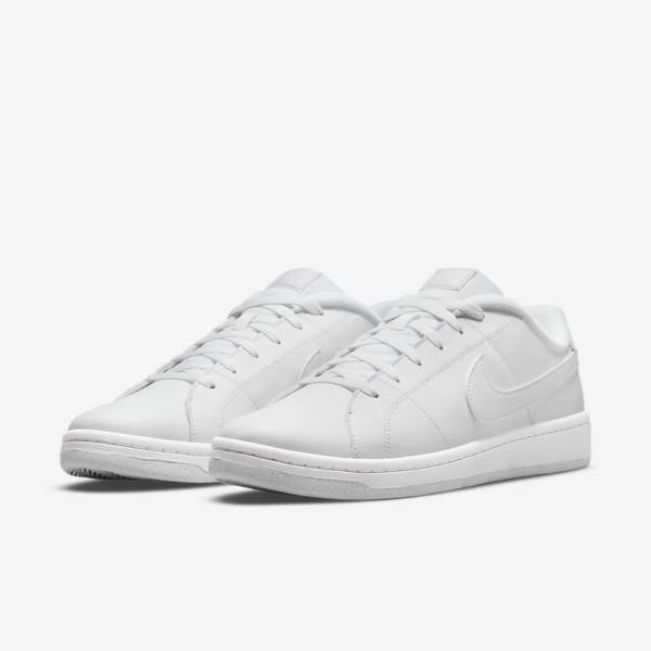 Men's Nike NikeCourt Royale 2 Next Nature Sneakers White | NK692PDF