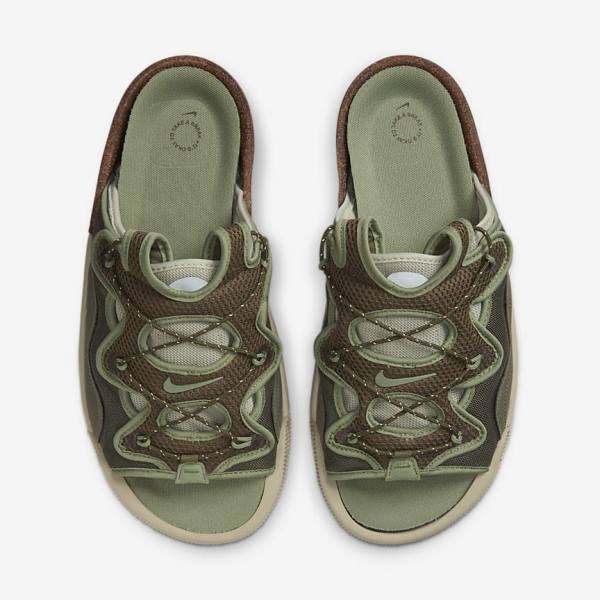 Men's Nike Offline 2.0 Mule Sneakers Olive / Light Grey / White / Green | NK631FBU