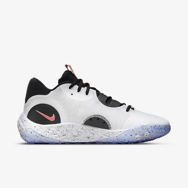 Men's Nike PG 6 Basketball Shoes White / Black / Blue / Red | NK950KQZ