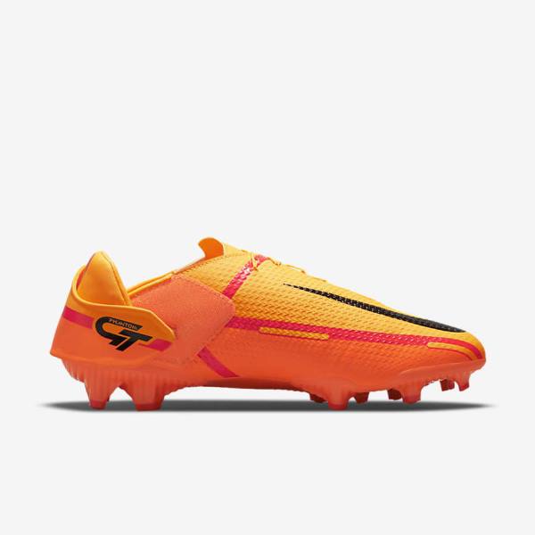 Men's Nike Phantom GT2 Academy FlyEase MG Multi-Grounds Football Shoes Orange / Light Red / Black | NK219QMB