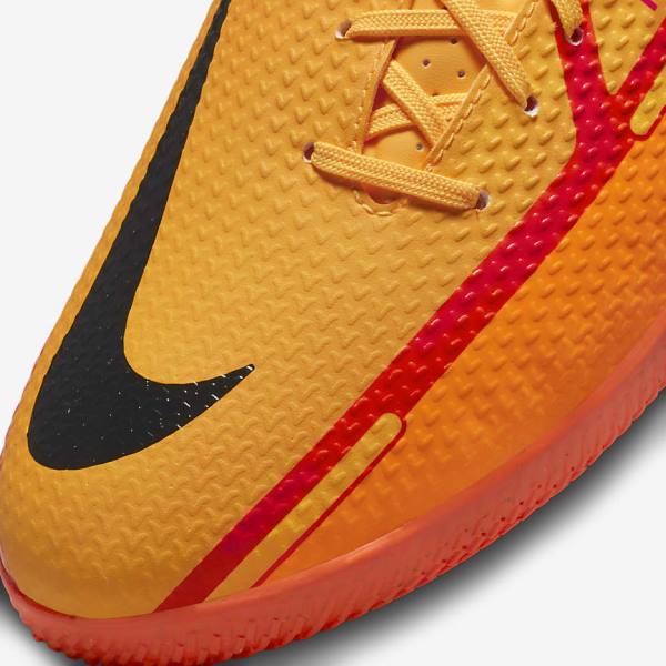 Men's Nike Phantom GT2 Academy IC Indoor-Court Football Shoes Orange / Light Red / Black | NK296CHJ