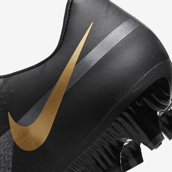 Men's Nike Phantom GT2 Academy MG Multi-Ground Football Shoes Black / Metal Gold / Dark Grey / Metal Dark Grey | NK538WML