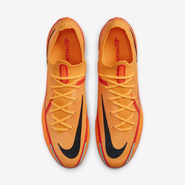 Men's Nike Phantom GT2 Elite AG-Pro Artificial-Grass Football Shoes Orange / Light Red / Black | NK859IGA